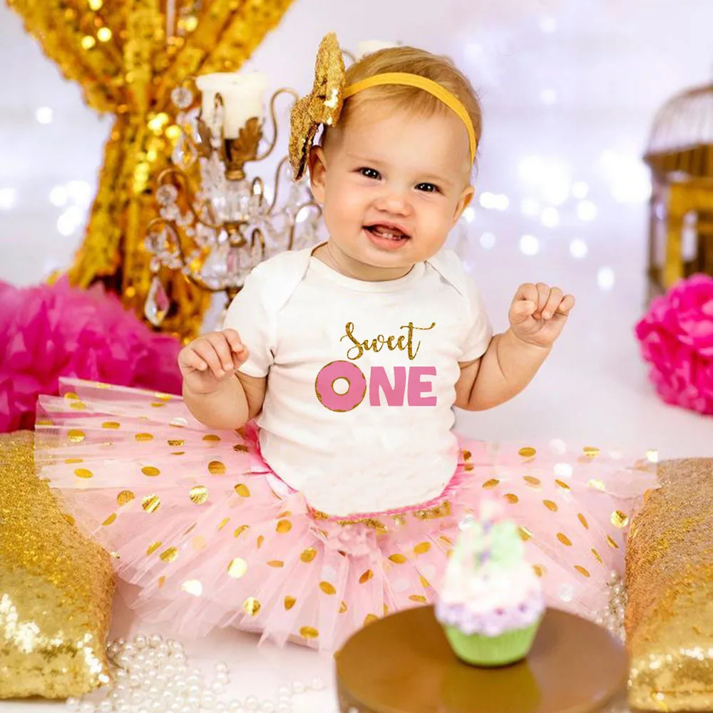Sweet One Baby Girl First 1st Birthday 