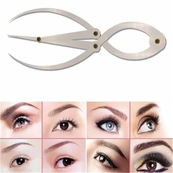 

Stainless steel Silver Ratio Eyebrow Microblading Permanent Makeup Measure Tool Ruler Eyebrow DIVIDER Eyebrow Shaping Design