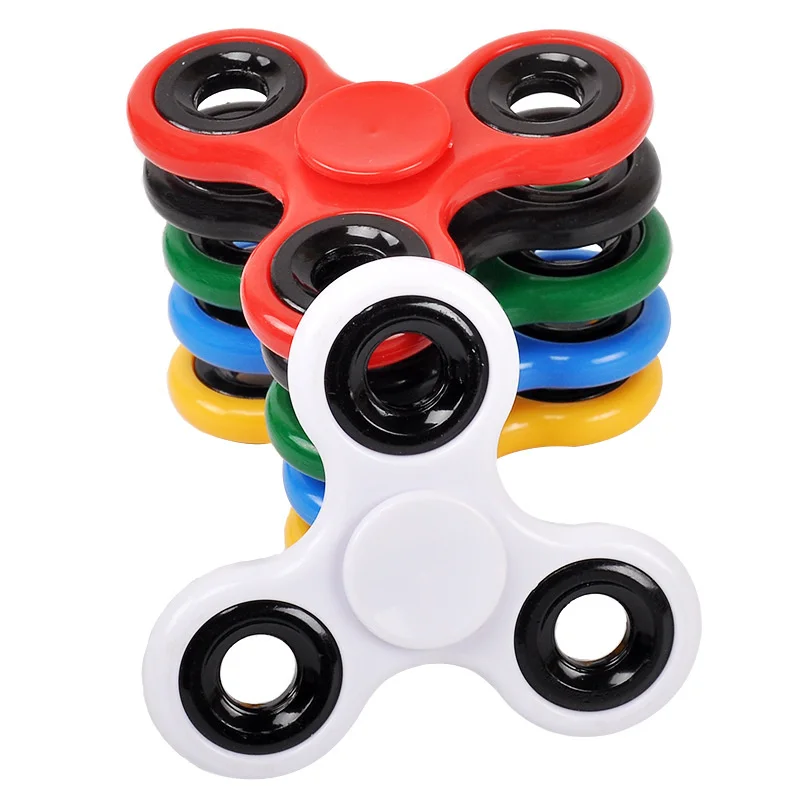 

Anxiety Ring Abs Fidget Spinner Edc Spinner For Autism Adhd Anti Stress Tri-spinner High Quality Adult Kids Funny Figet Toys