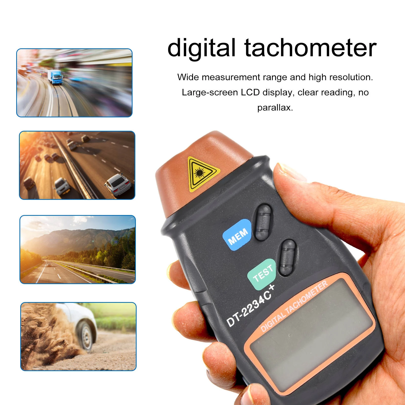 Digital Tachometer,Digital Tach RPM Meter,high Resolution No Contact Rotational Speed Meter,5 Digits LCD Display Photo Tachometer Digital Tachometer,Digital Tach RPM Meter,high Resolution No Contact Rotational Speed Meter,5 Digits LCD Display Photo Tachometer