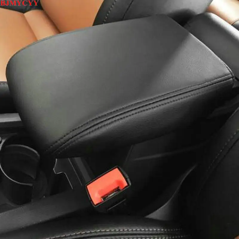 BJMYCYY For VW Volkswagen Golf 7 MK7 2013-2017 PU leather Car Armrest Box Cover Accessories | Автомобили и мотоциклы