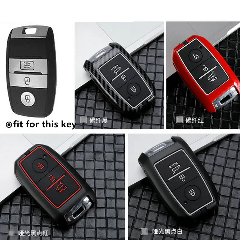 Сплав из углеродного волокна+ силиконовый чехол для смарт-ключа для Kia KX3/KX5/K3S/RIO/Ceed/Cerato/Optima/K5/Sportage/Sorento автомобильный Стайлинг L72