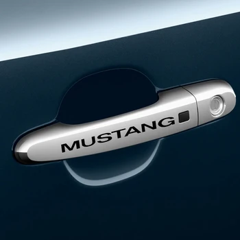 

4PCS Fashion Auto Decorative Racing Creative Decals Vinyl Stickers For Ford Mustang Car Body Decals Car Door Handle Accessories