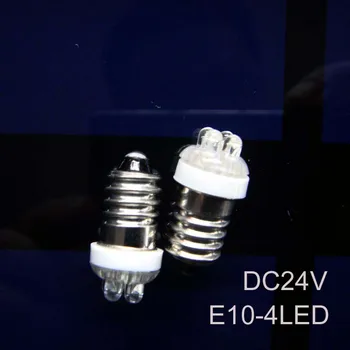 

High quality,24V E10,E10 24V light,E10 Led Indicator Lamp 24v,E10 Bulb 24v,e10 Caution Light,E10 Led DC24V,free shipping 5pc/lot
