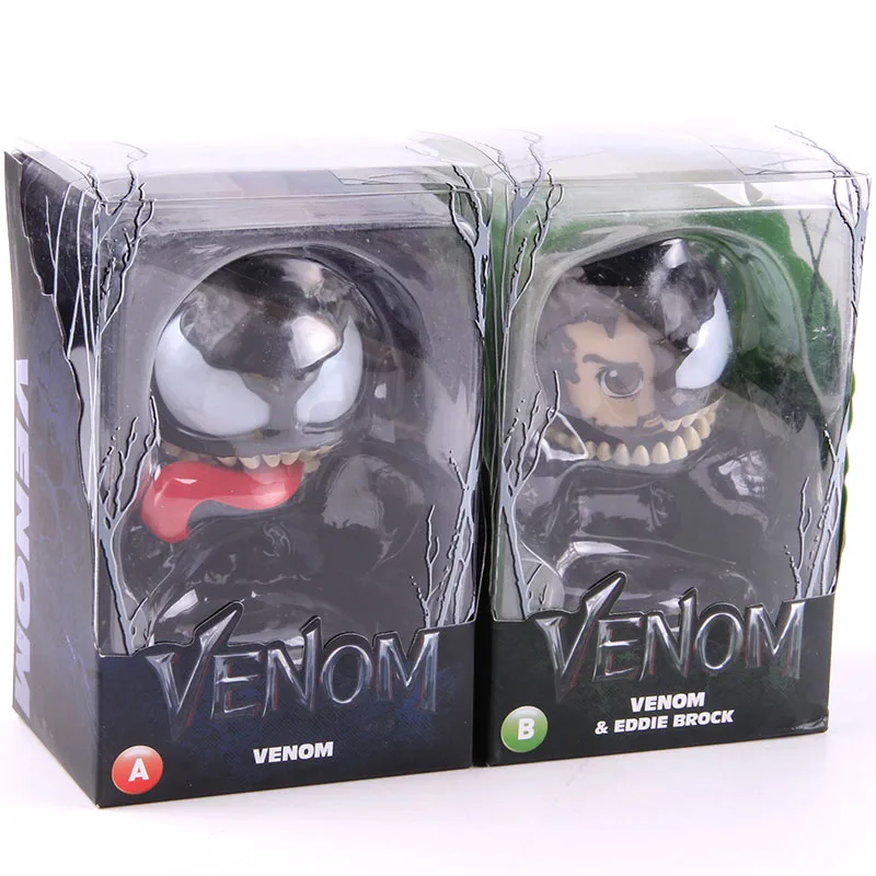 Marvel горячие игрушки Cosbaby Venom Eddie Brock кукла с качающейся головой ПВХ яд фигурка Коллекционная модель игрушки
