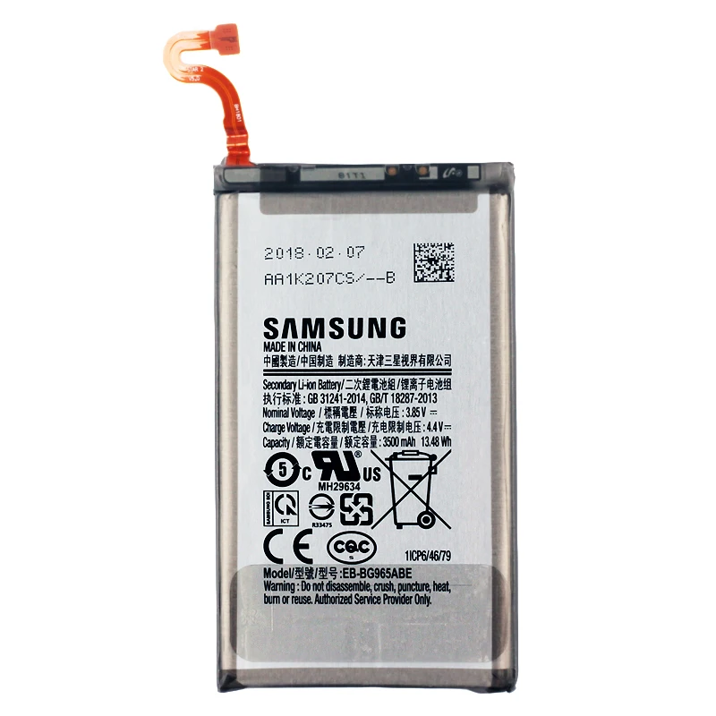 samsung высокого качества EB-BG965ABE аккумулятор для samsung GALAXY S9 Plus G9650 G965F S9+ 5,0/5 база 3500 мАч