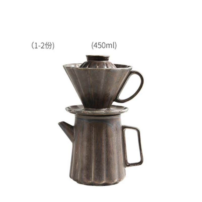 Новое поступление эспрессо чашка-фильтр для кофе набор керамический залейте над Кофеварка v-образная Воронка капельница Бытовые аксессуары для кофе - Цвет: I