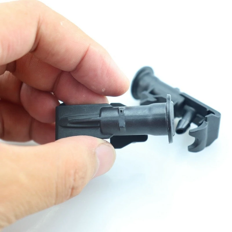 2Pcs Windshield Washer Spray Nozzle Black Fit for Ssangyong Korando C New Actyon 2011+ 7842334000