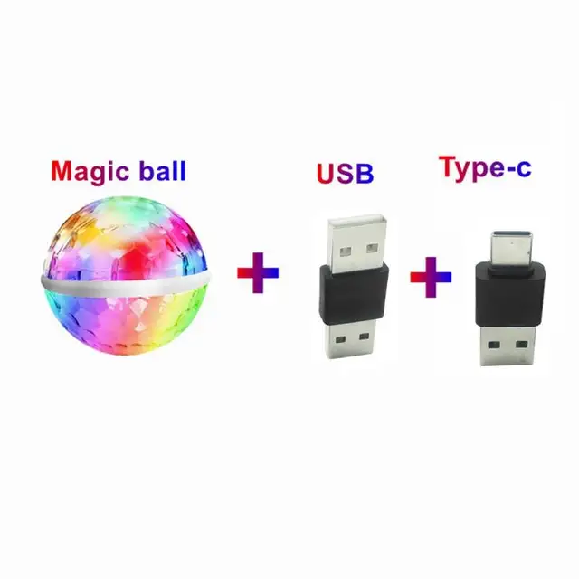 Colorful Cell phone Stage lights Mini RGB Projection lamp Party DJ Disco ball Light Indoor Lamps Club LED Magic Effect Projector U-TC