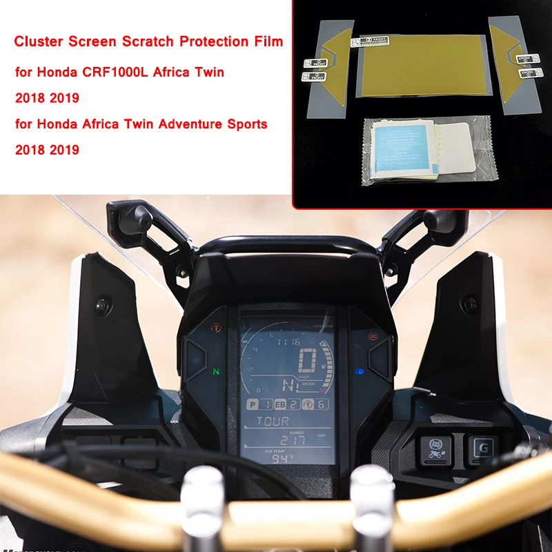 

2018 2019 for Honda CRF1000L Africa Twin Sports CRF 1000L Speedometer Cluster Screen Scratch Protection Film Anti Blue Light