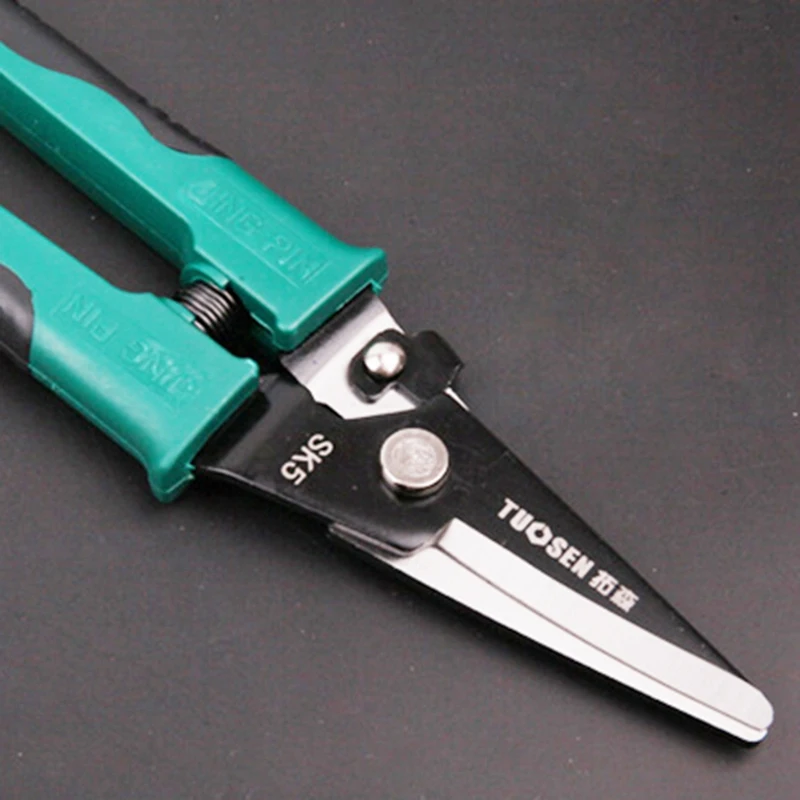 Tuosen 8 дюймов ножницы для листового металла Ножницы Резак ручной инструмент ПВХ ручка