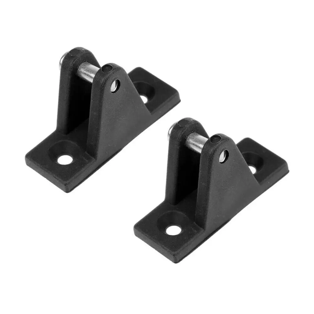 ISURE MARINE 2X Nylon Deck Hinge Boat Bimini Top Fitting 90 Degree Pin Plastic Hardware Boat 2pcs boat marine 316 stainless steel solid cast 2inch deck hardware hatch door hinge cabinet butt