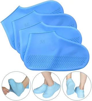 

Reusable Waterproof Shoe Cover Silicone Material Unisex Shoes Protectors Rain Boots for Indoor Outdoor Rainy Days