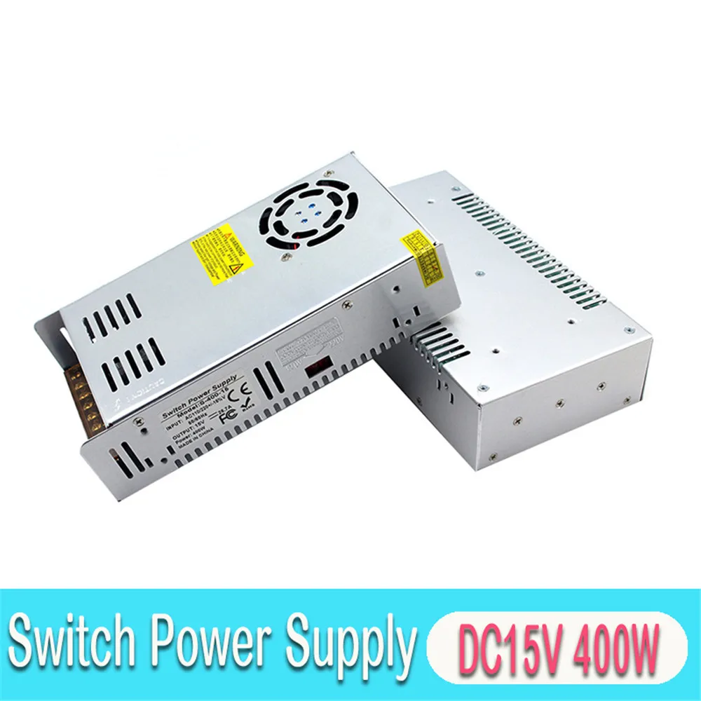 15 вольт источник питания DC15V 400 Вт светодиодный адаптер драйвера импульсный