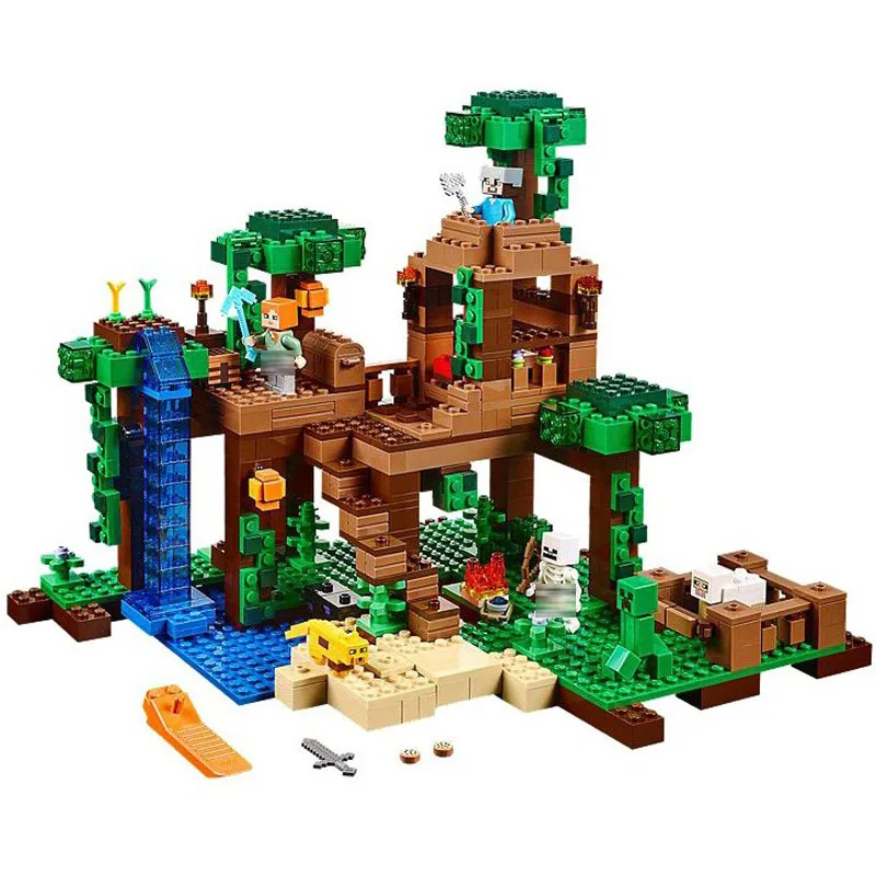 

718pcs The Jungle Tree House Building Blocks Bricks Compatible Legolinglys 1047 Toys for Children Christmas Gifts