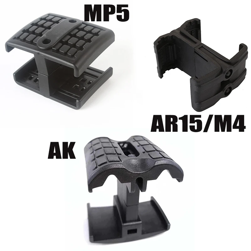 Nylon Clip AR15 AK MP5 M4 Rifle Gun Dual Magazine Coupler Link Speed Loader Airsoft Parallel Connector MAG595 Accessory | Спорт и
