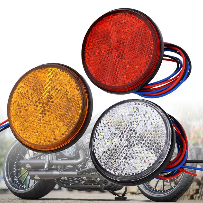 

Factory Price 24 LED Motorcycle Brake Light Warning Lamp Motorcycle Brake Light Reflective Light Brake Stop Lamp led moto CSV