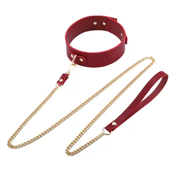 Thierry Sex Couple Bdsm Bondage Set Split Leather Restraints Collars Wrist Ankle Cuff Handcuffs Sex Toys For Women Adult Games 2