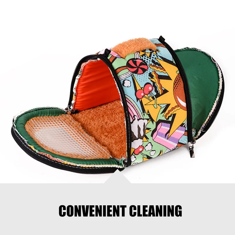 Colorful Cartoon Pet Carrying Travelling Backpack Canvas Plush Backpack