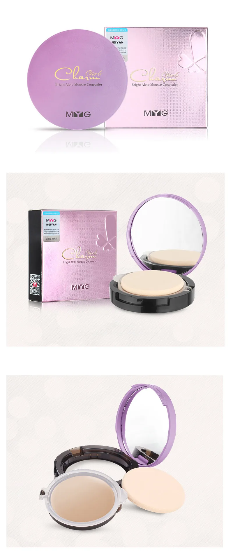 MYG Face Makeup Concealer Cream Moisturizing Primer Invisible Pore Wrinkle Cover Pores Concealer Foundation Base Make Up