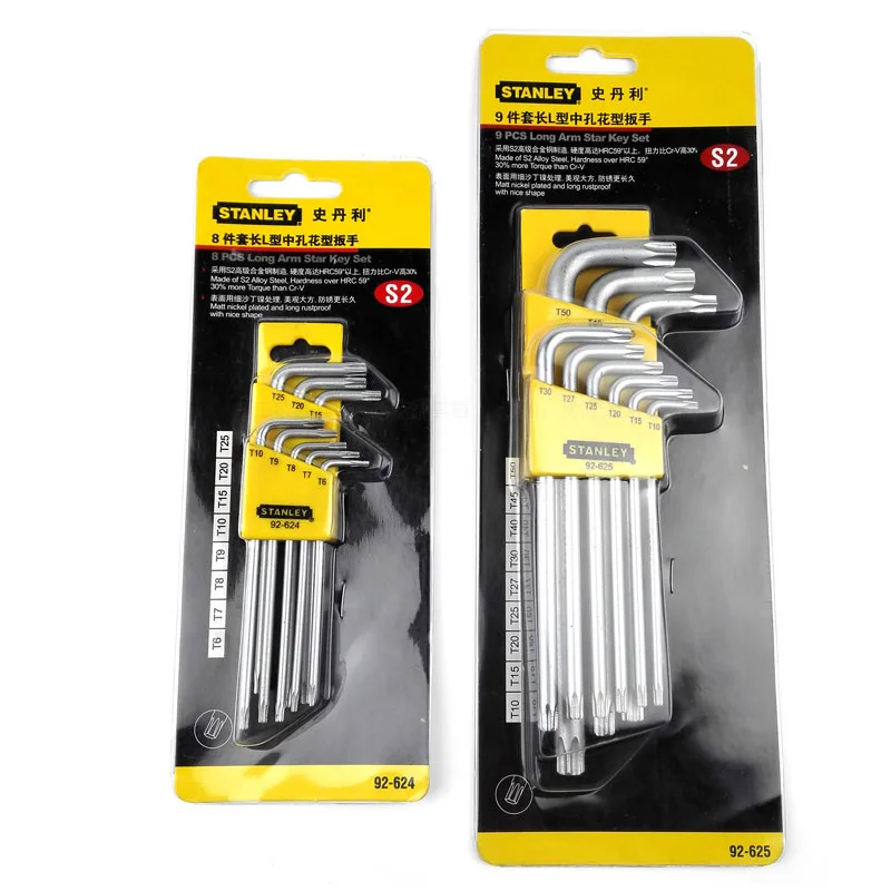 92-625 624 security torx allen key set packing