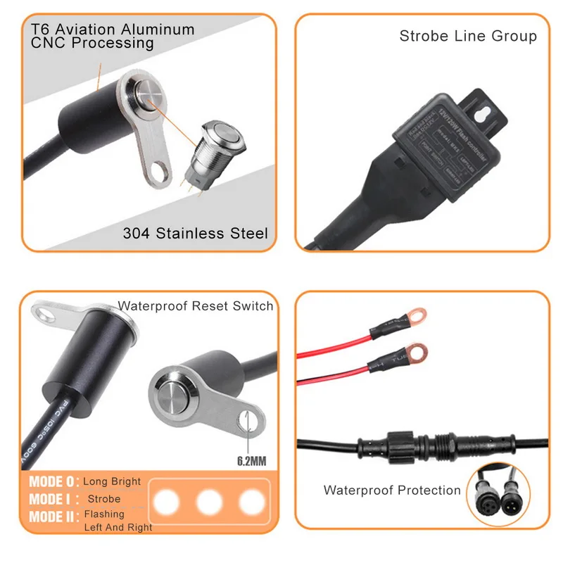Светодиодный фонарь для мотоцикла 18 Вт светодиодный внешний автомобиля фара