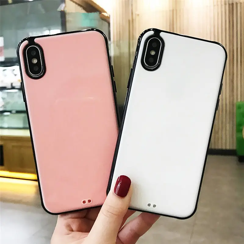 

Simple Candy Color Silicone Phone Case For iPhone 6 8 7 6S Plus soft TPU For iPhone XR XS Max Full package protection Back Cover