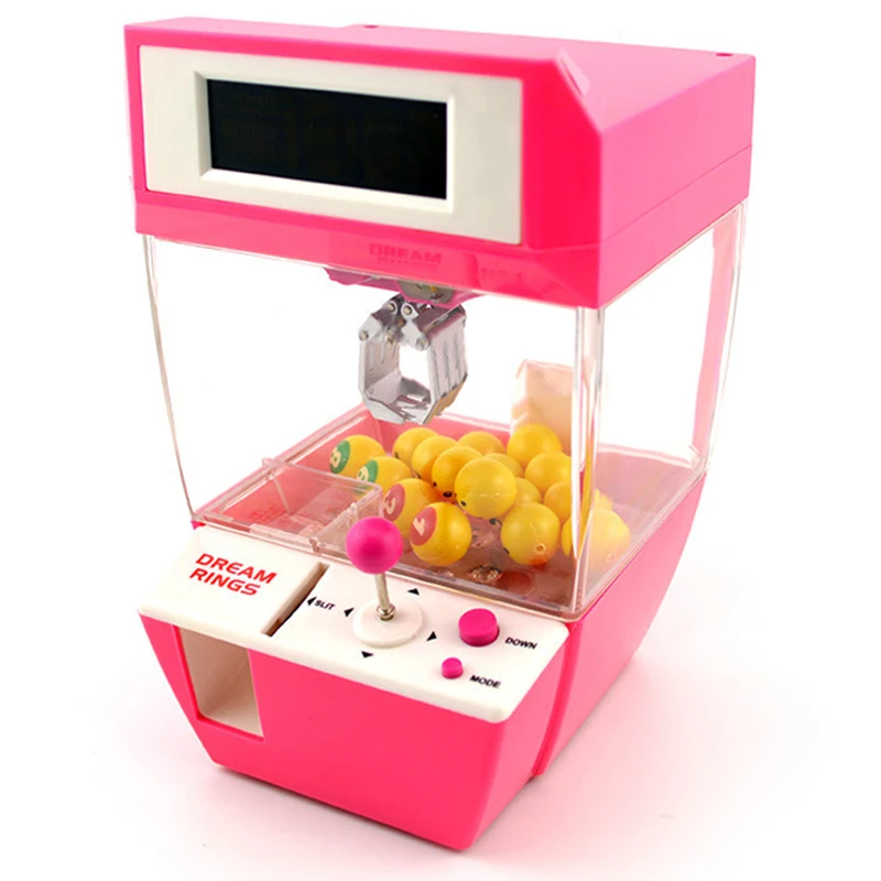  Doll Claw Machine Mini Slot Game Vending Candy Machine Grabber Arcade Desktop Caught Fun Music Funn