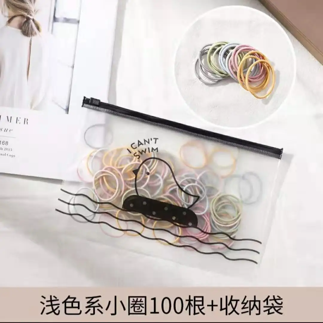 PickyanDco 100 шт./лот девочек Для женщин конфеты Цвета резинок безопасный резинки для волос хвост держатель для детей аксессуары для волос FD001