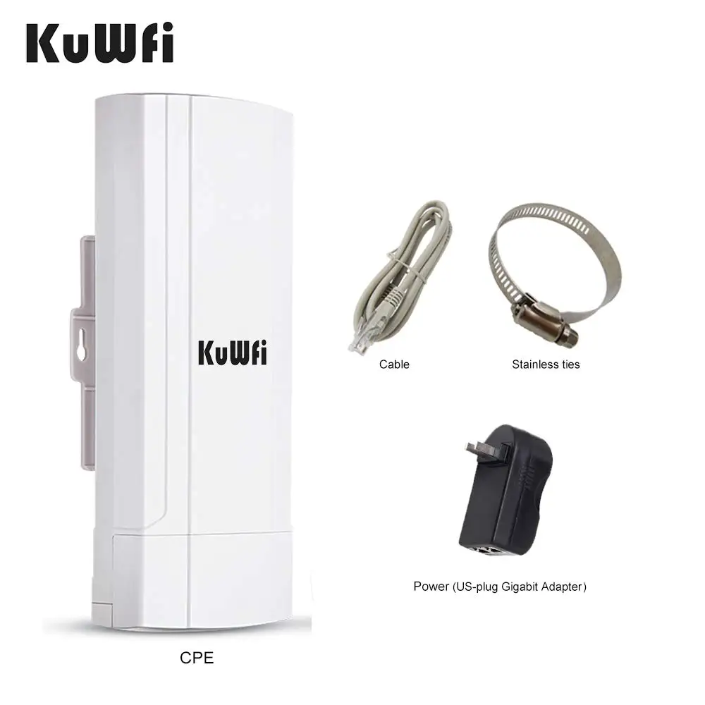 KuWFi 900 Мбит/с наружный маршрутизатор высокой мощности 5,8 Г беспроводной CPE/ретранслятор/WDS/мост расширение Wifi сигнала 3-10 км для ip-камеры PoE