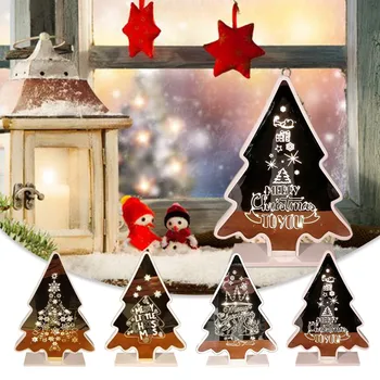 

Christmas decorations for doll Pendant Tree Shape Modeling Lights Home gift props Not Dazzling рождество boże narodzenie 3J