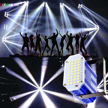 

MINI 110V 220V EU/US Plug 36 leds high power White RGB LED Stage Light DJ Strobe Flash Light For Club Party festival holiday use