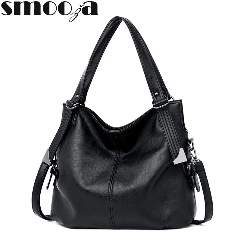 SMOOZA новые модные большие сумки женские кожаные сумки женские сумки через плечо для женщин сумки-тоут женские ручные сумки