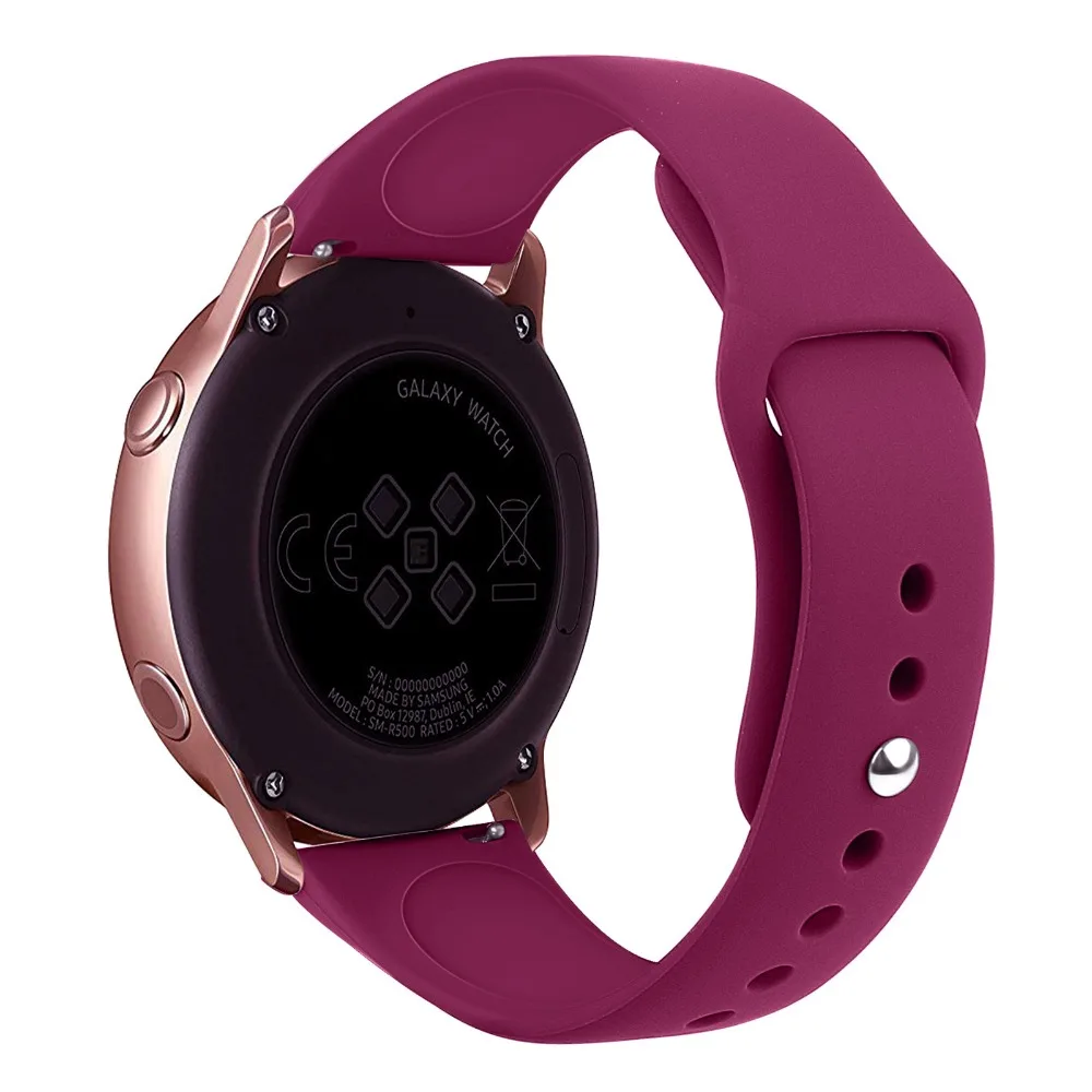 Silikon спортивный ремешок для samsung Getriebe S3 Galaxy Aktive Uhr 42 46 мм группа Getriebe S2 Klasse БЫСТРОРАЗЪЕМНАЯ повязка 20 мм 22