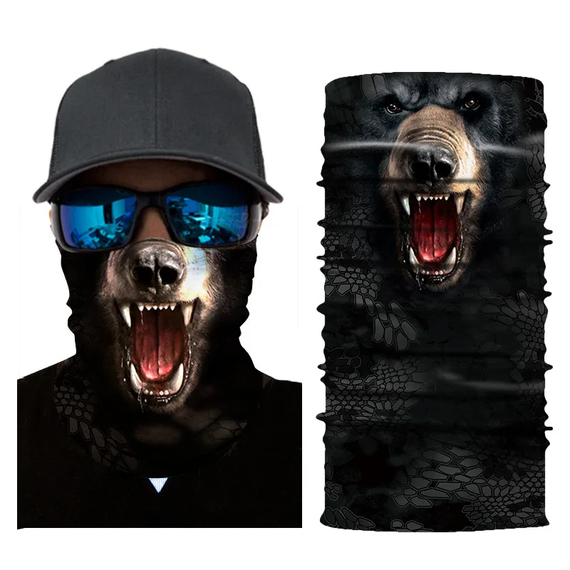 30 Стиль 3D животных катание на лыжах Сноуборд теплый шарф на шею Балаклава для нанесения маски на лицо бандана велосипедная маска - Цвет: AC