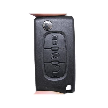 

IperChiavi IPEU24 remote key Shell 3 buttons with blade NE72 battery case without Transponder chip for Peugeot 107 106 20