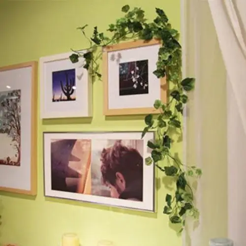 250 см искусственные растения криперы зеленый лист лоза для дома свадьба Decora diy