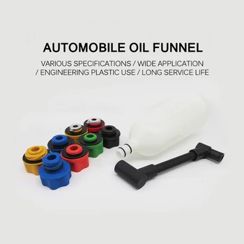 

10 Pcs Car Engine Oil Funnel Adapter Filling Set Plus Swivel Offset Extension Tube Multiple Adapters Car Accessories
