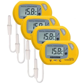 

Practical LCD Digital Aquarium Thermometer Fish Tank Water Terrarium Temperature 4 Pack