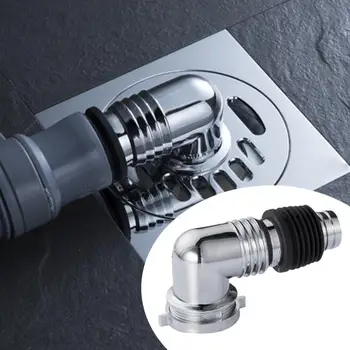 

Special Elbow Home Floor Drain Joint Snap Adapter Connector Universal Fit Accessories Chrome Plated Washing Machine Washbasin