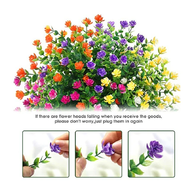 5PCS Artificial Daisies Flowers Fake Small Daisy Flower UV Resistant for  Home Indoor Outside Planter Garden Wedding Vase Decor - AliExpress