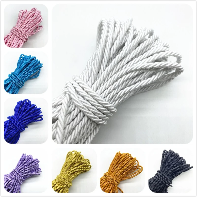 10yards/Lot 3mm 3-Strand Paracord Rope Polypropylene Rope For Home Decoration Accessories DIY Handmade Home Textile Decoration polypropylene rope