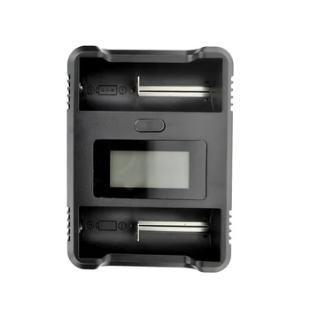 

Dual Solts Smart Led Display Battery Charger Short Circuit Protection for 26650 18650 17670 16340(Cr123A)Aa Aaa