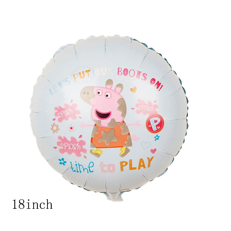 1 шт. фольга Peppa Pig воздушные шары Peppa pig вечерние принадлежности для дня рождения вечерние украшения детские игрушки Peppa Pig - Цвет: 1PC