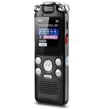 

Professional Digital Audio Voice Recorder Activated Sound Dictaphone MP3 Player Recording HD Noise Reduction Built-in Microphone