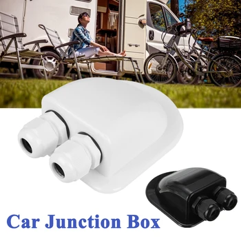 

Black/White Solar Car Junction Box Roof Wire Entry Gland Box Solar Panel Cable Motorhome Junction Box RV Caravan Accessories