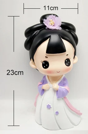 23 11cm Hanfu девушка аниме Принцесса формы силиконовые формы для гипса DIY Гипсовая фигурка куклы модель бетонная форма для полимерной глины Рождественский подарок - Цвет: 23 11cm
