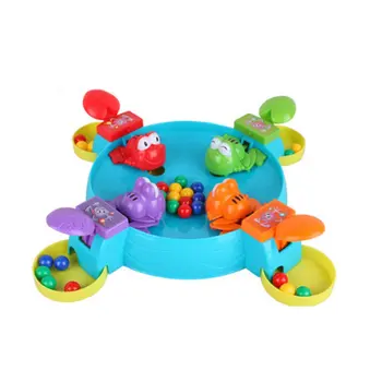 

OCDAY Feeding Toys Frog Swallow Beads Table Game Feed the Hungry Froggies Parent-child Interaction Puzzle Educational Toys Gift