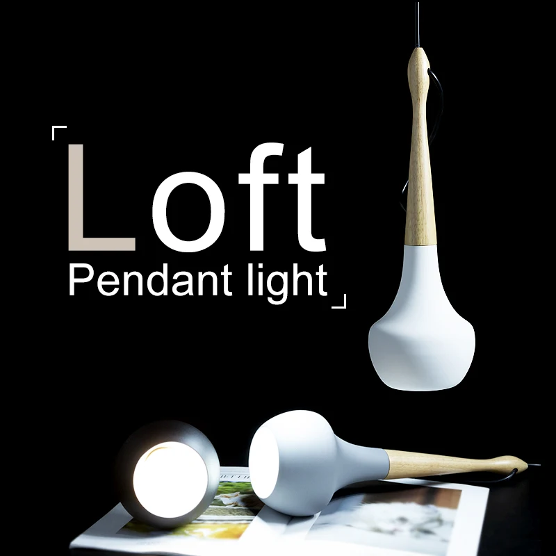 

Loft Pendant Lights Modern Bedroom decoration Bedside lamp E27 Frosted Nordic Ceiling Hanging Industrial Lamps for living room