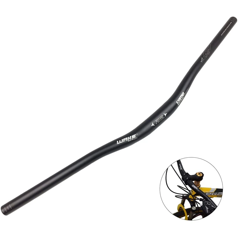 

Wake Bike Handlebar Aluminum Alloy Extra Long Bicycle Riser Handlebar 31.8mm 780MM Bicycle Bars Black